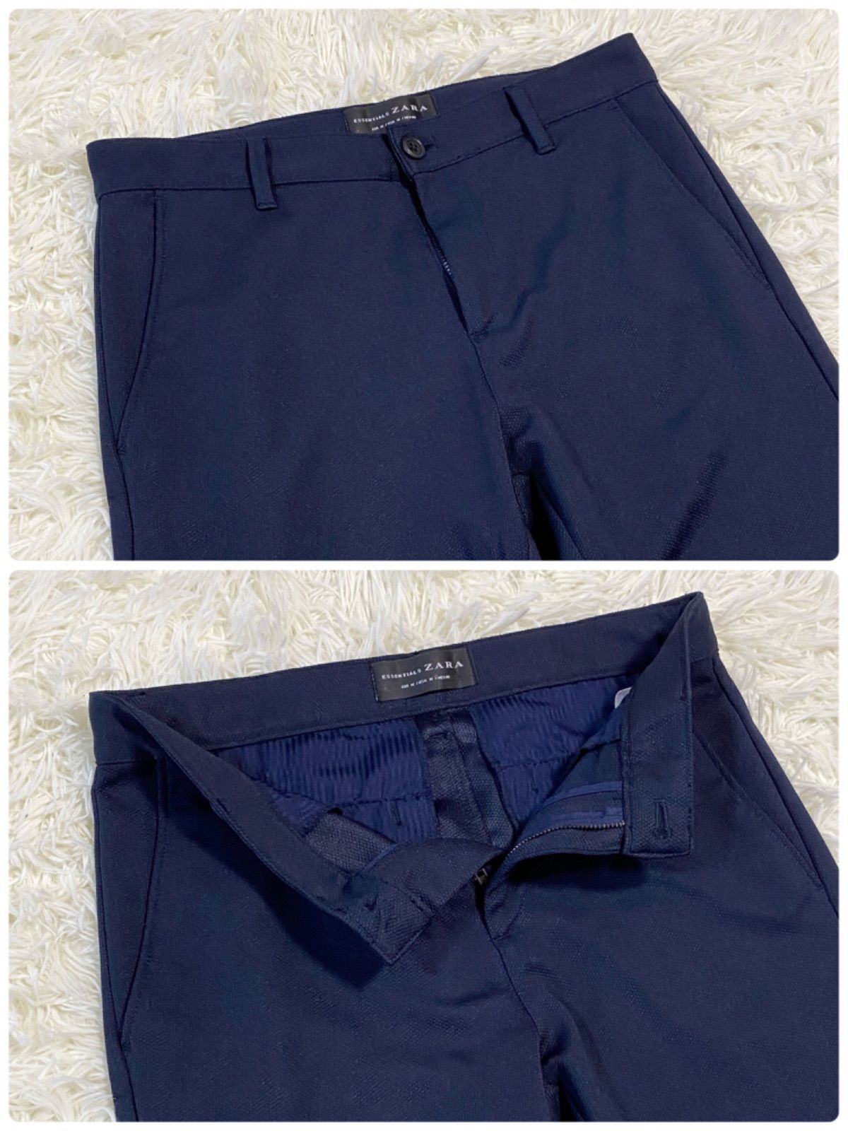 美品✨【ZARA】ザラ メンズスーツ セットアップ ネイビー