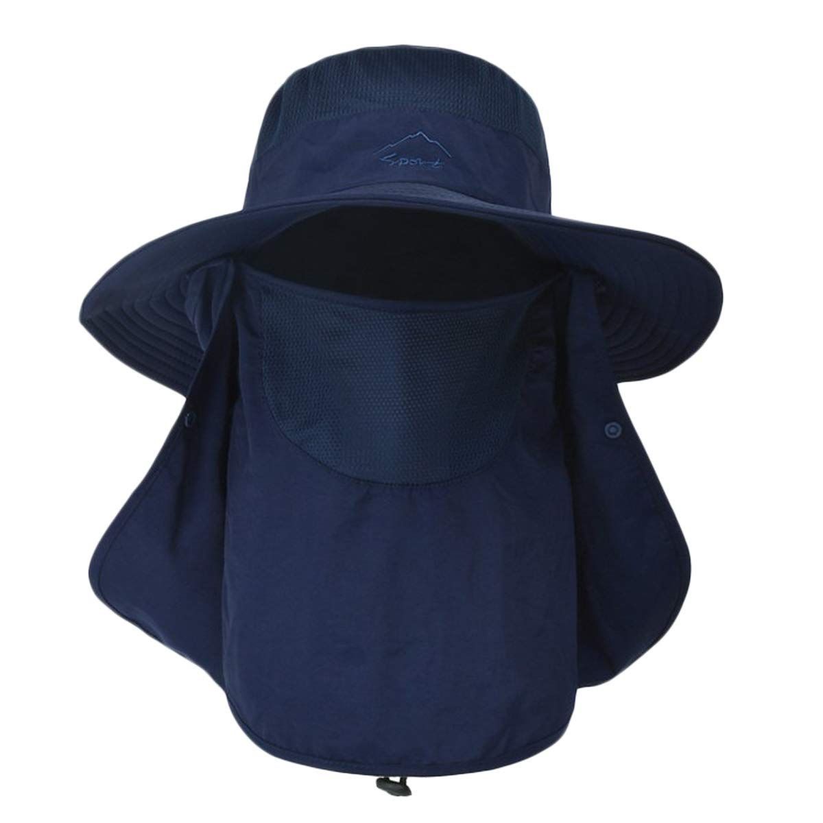 【人気商品】帽子 つば広 サファリハット ハット UVカット 日よけ帽子 メッシュ素材 通気性 釣り帽子 サイズ調整可 軽薄 防水 防風 KAJIKAJI 防塵 紫外線対策 折りたたみ ガーデニング用 釣り 