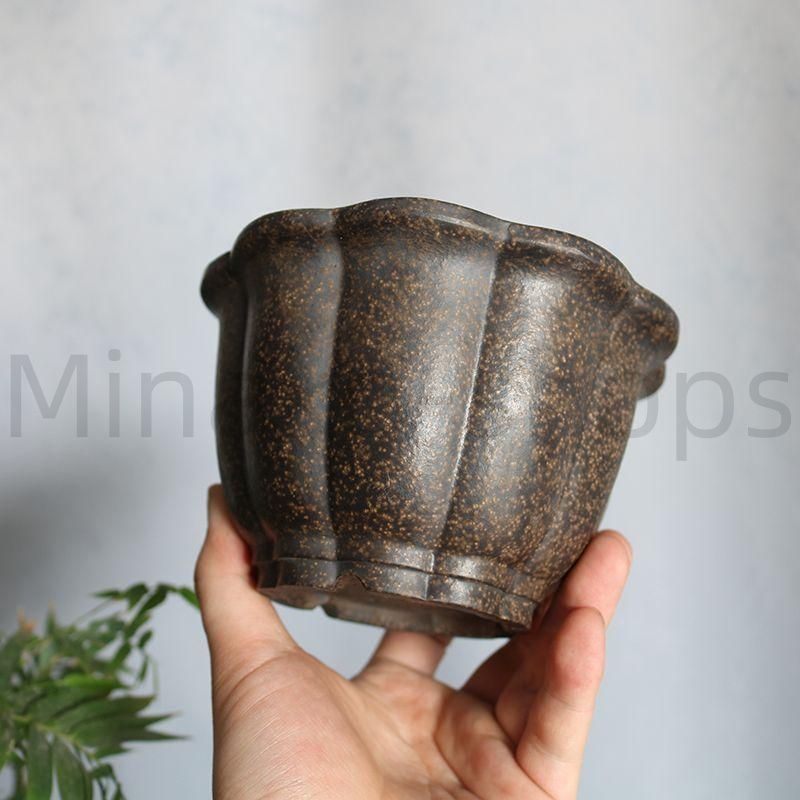 蓮華盆 紫砂盆鉢 盆栽鉢 植木鉢 小品盆栽鉢 大品盆栽鉢 - メルカリ
