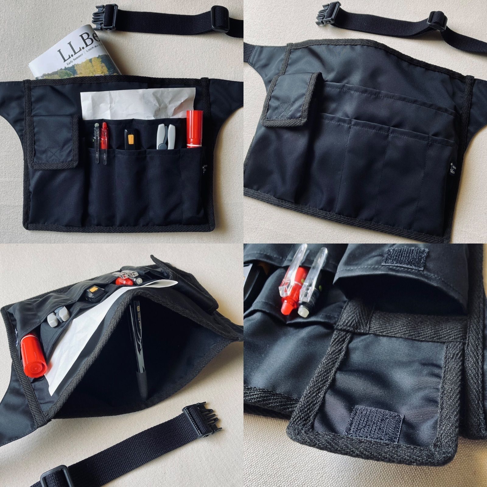 B】オリジナル ハンドメイド 仕事 作業 便利 軽量 収納 ウエスト