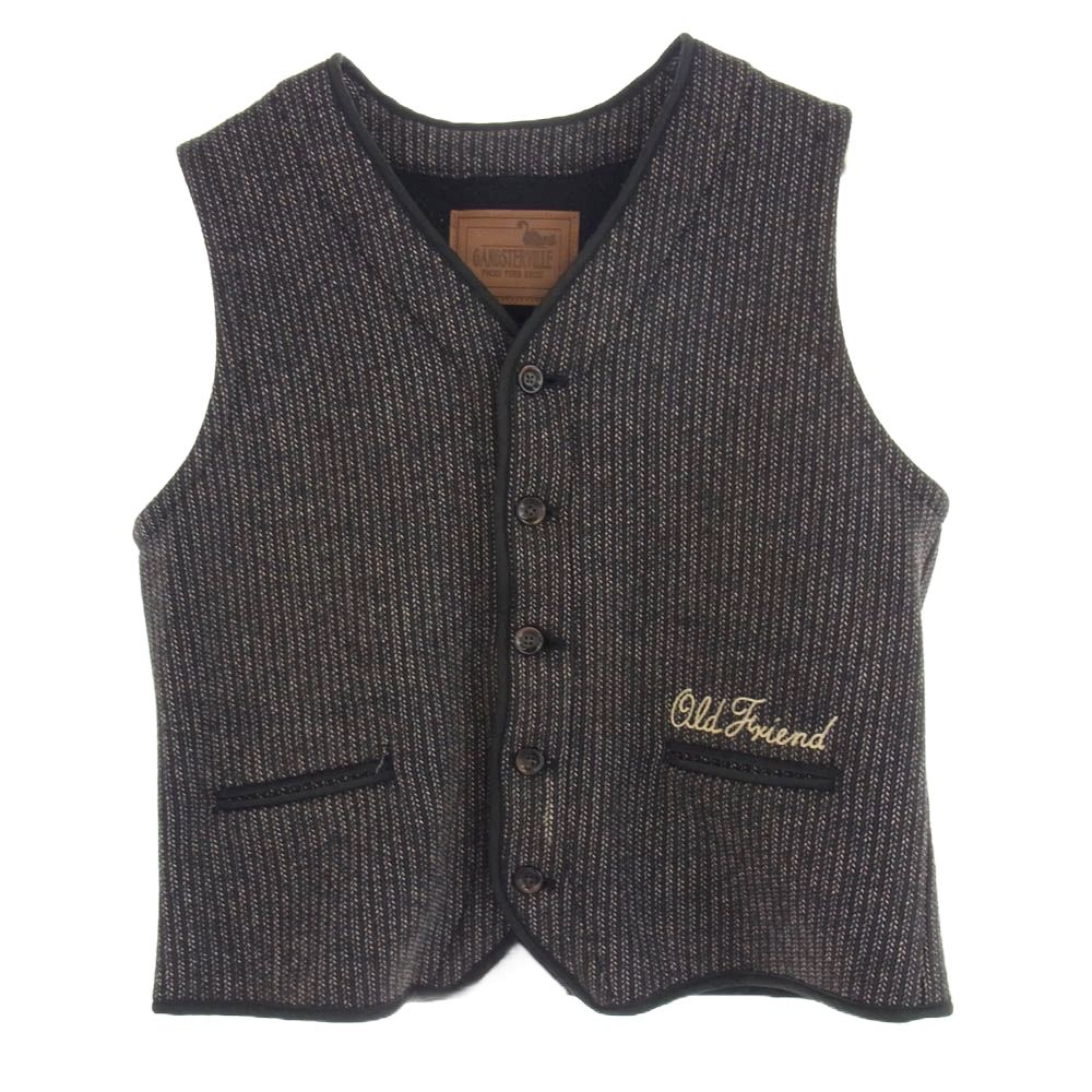 GANGSTERVILLE ギャングスタービル 13AW GSV-13-AW-08 BEACH VEST ビーチクロス ベスト ジャケット ブラック系 XL