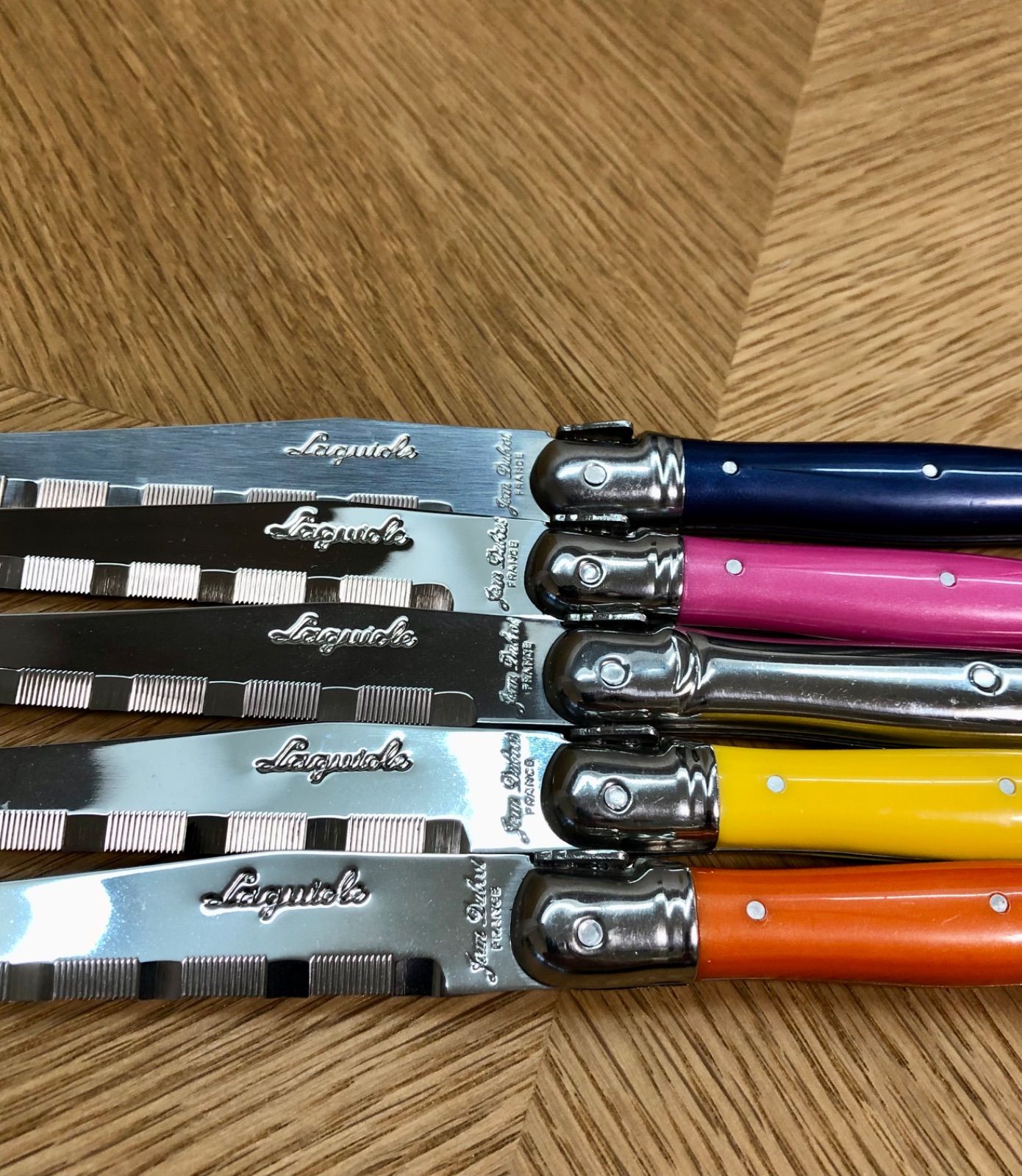 ステーキナイフ 5色セット