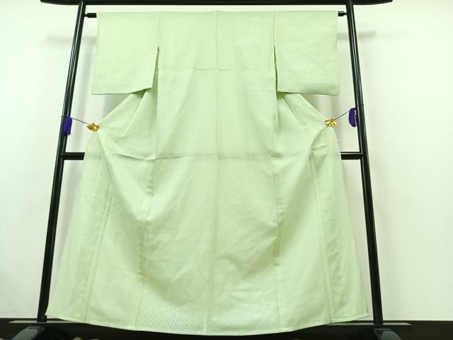 平和屋着物▽訪問着 無双 紗袷 紗×絽 立波文 正絹 逸品 AABB5238jh