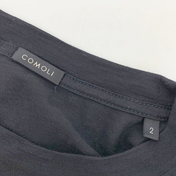 コモリ　半袖Tシャツ　M〜Lサイズ　綿100%　丸胴　日本製　超美品 COMOLI(コモリ) / コットンジャージ 半袖Tシャツ / WHITE 25SS