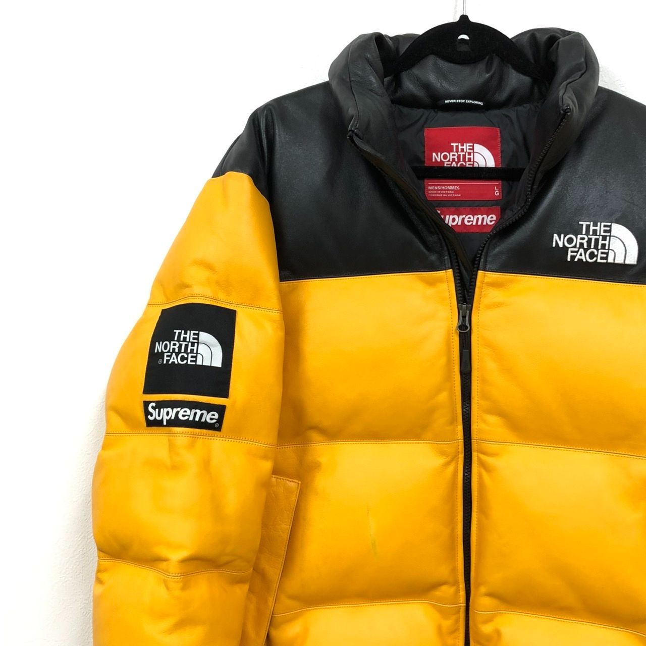 Supreme × THE NORTH FACEヌプシダウンジャケットレアコラボ コラボ】North Face × Supreme ヌプシ ダウンジャケット L