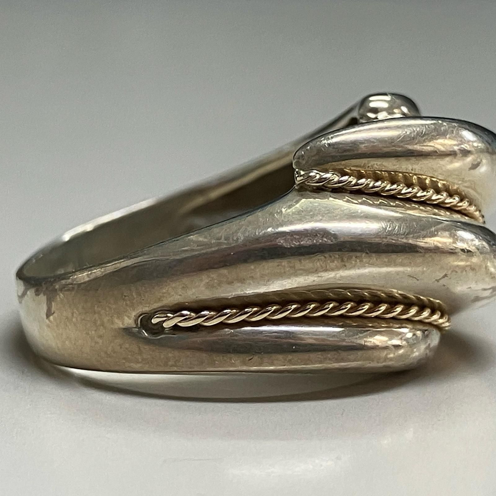 Tiffany&Co シルバー925 1837ツイストリング Tiffany & Co. 1837 Vintage 925 Sterling Silver Band Ring