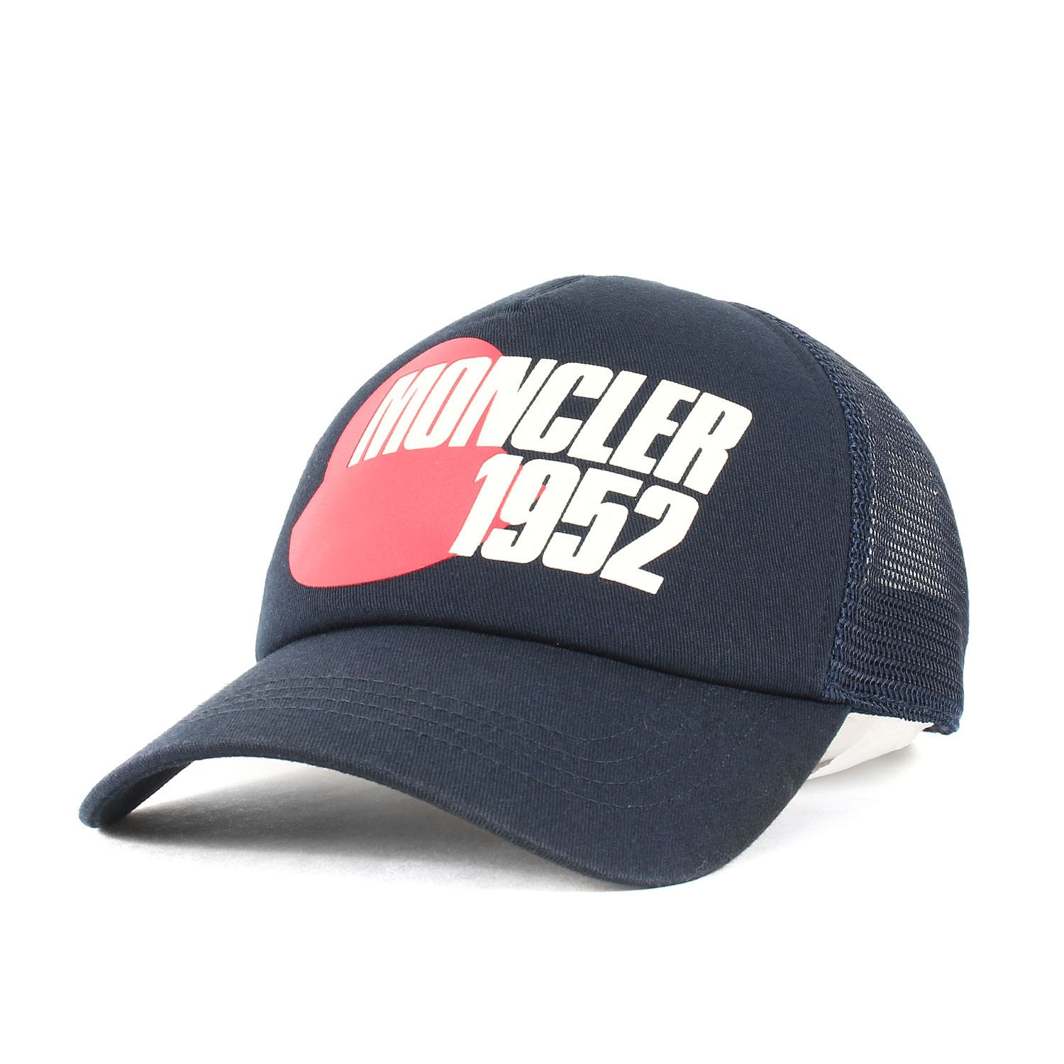 美品 MONCLER モンクレール キャップ 22SS ロゴ プリント ベースボール