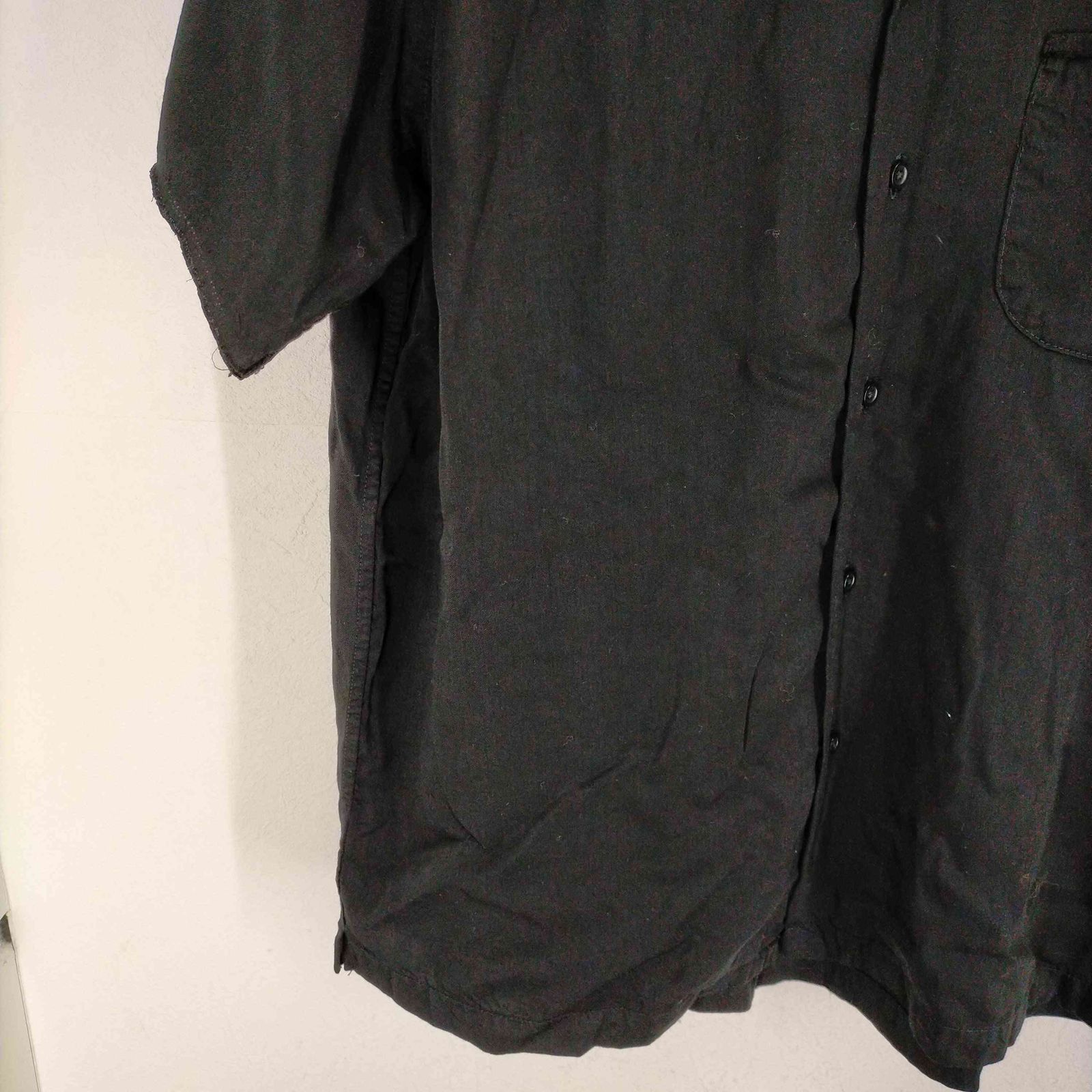 マインデニム MINEDENIM CD Leopard Trimming Open Collar SH