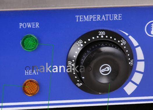 業務用クレープメーカー 温度調節可能 50-300℃ 焦げ付き防止