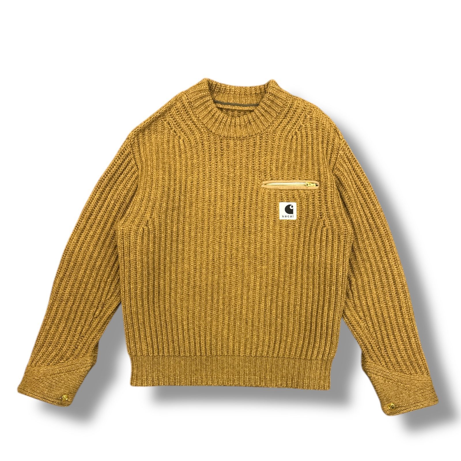 sacai carhartt ニット　プルオーバー　スウェット sacai - sacai×Carhartt WIP サカイ カーハート 23AW Knit Pullover