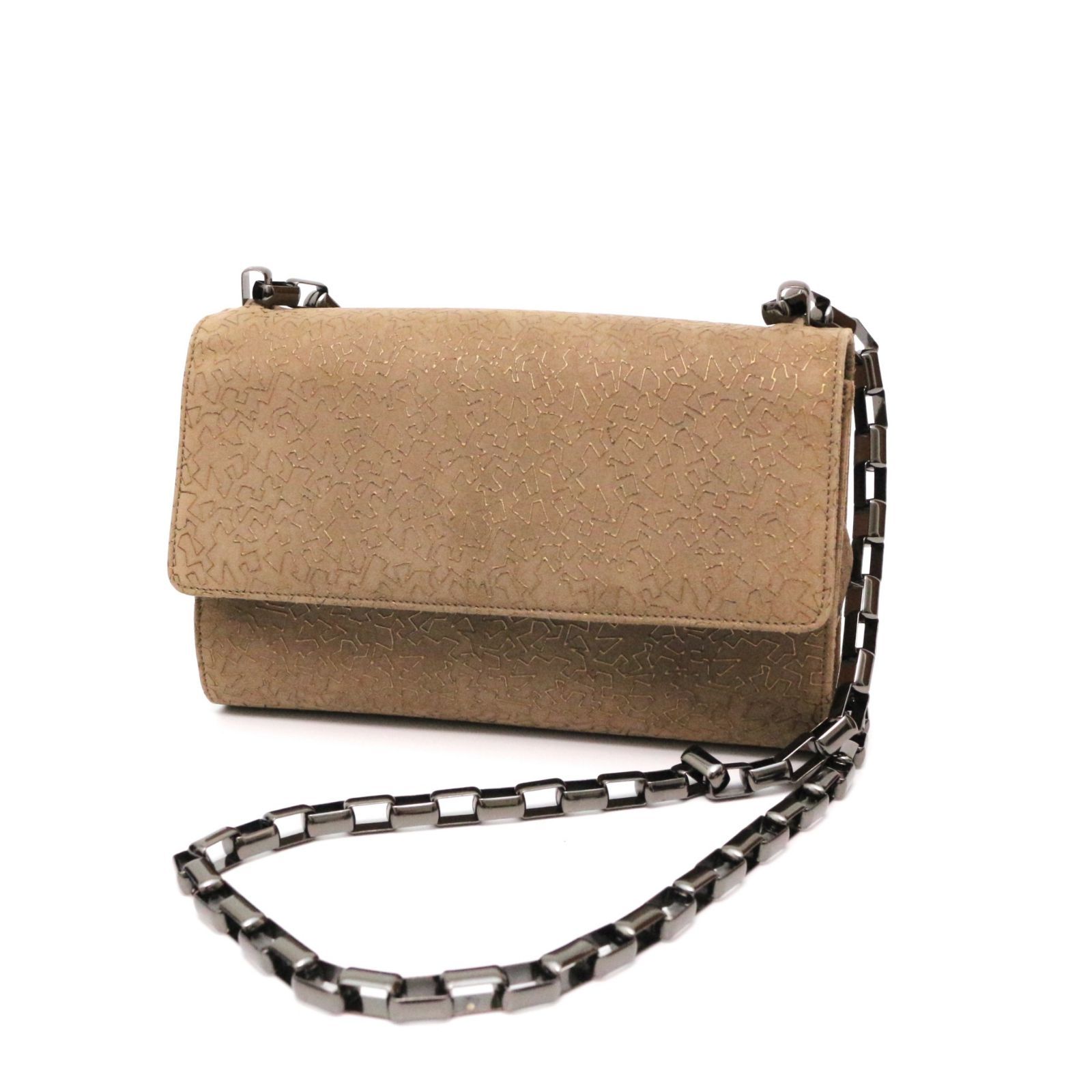 Salvatore Ferragamo ブラウン レザー パーティーバッグ