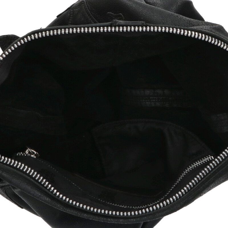 クロムハーツ LELO SM/レロ クロスパッチ付きレザーショルダーバッグ