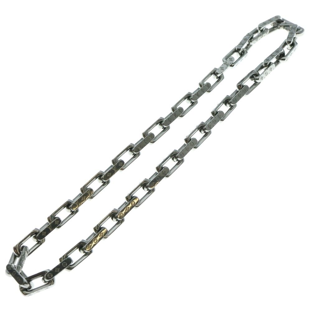 LOUIS VUITTON ルイヴィトン モノグラム コリエ チェーンネックレス ペンダント チェーン シルバー M 00307
