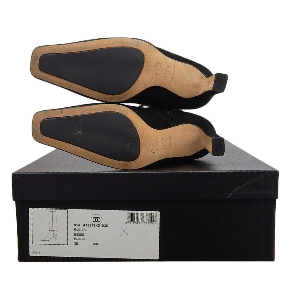 CHANEL シャネル 美品 CHANEL シャネル スエード サイドココマーク  