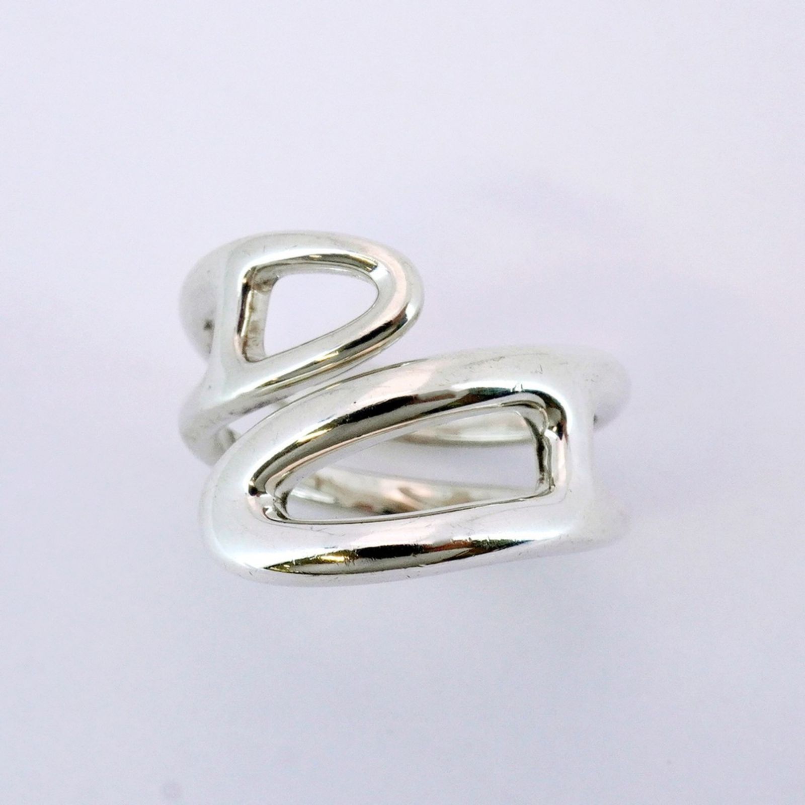 エルメス Hermes エルメス リング シェーヌダンクル ツイスト シルバー925 ＃55メンズ