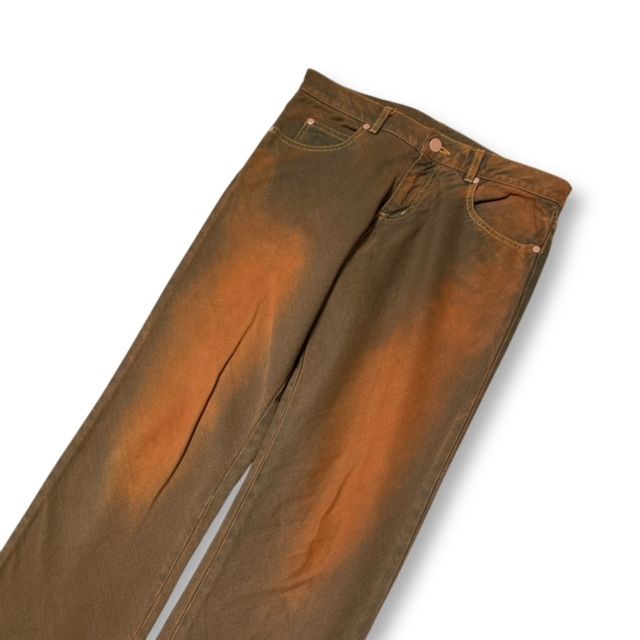  Jean Paul 錆加工スーパーロンクパンツ ジーンズ 40 ブラウン ジャンポールゴルチエ その他 小物