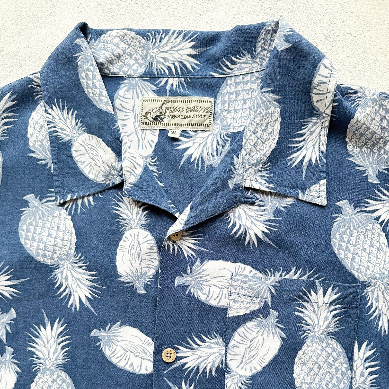 USA製 美品 近年モデル アロハシャツ 柄シャツ ヤシの木