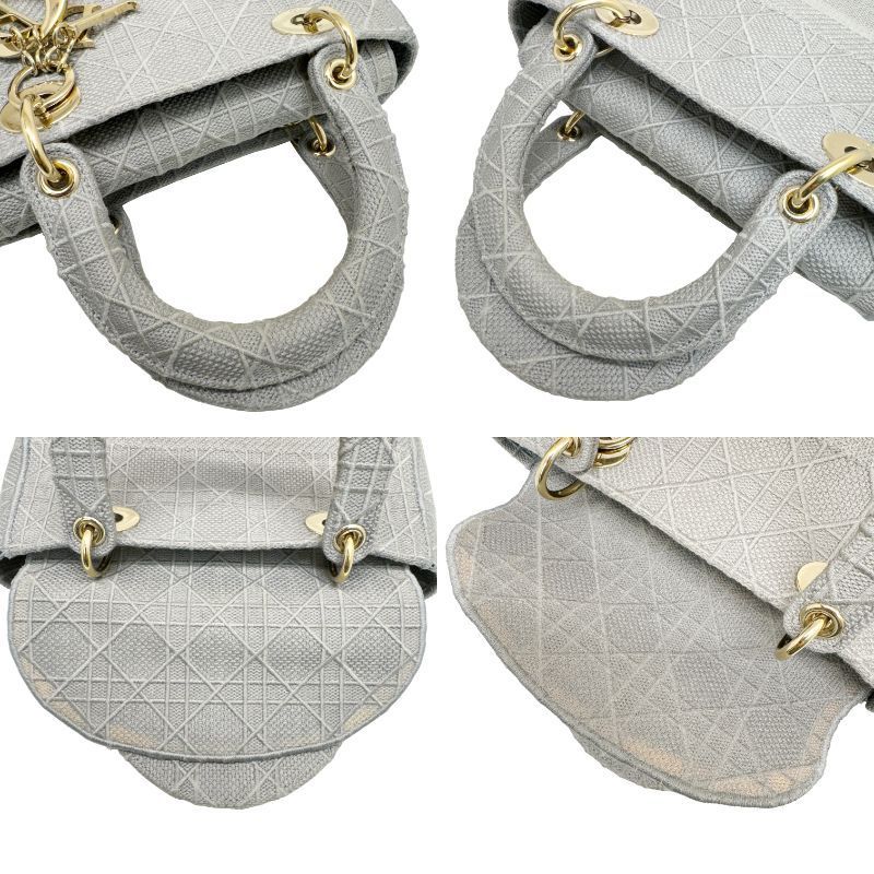 クリスチャン ディオール Christian Dior LADY D-LITE レディディーライト ミディアムバッグ カナージュ エンブロイダリー グレー M0565OREY_M950 刺繍 ショルダーバッグ ハンドバッグ レディース 楽天市場】【中古】クリスチャン ディオール Christian Dior LADY D