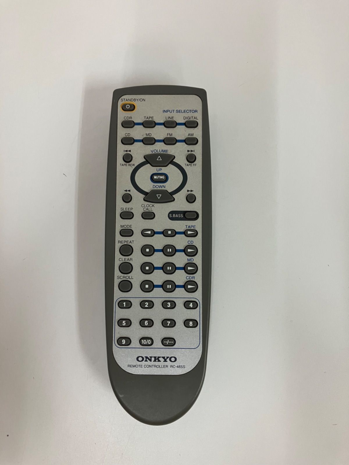 オンキョー オーディオリモコン RC-465S 中古】オンキョー オーディオ
