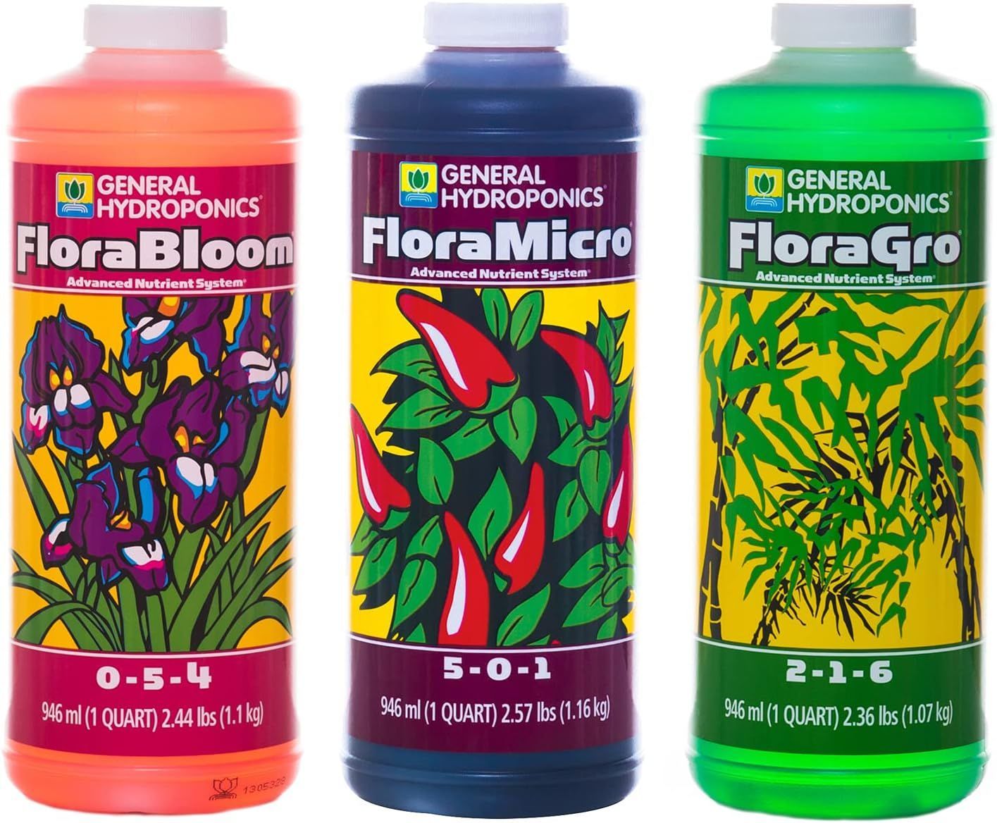 GH Flora グロウ|ブルーム|マイクロ 946ml 3本セット