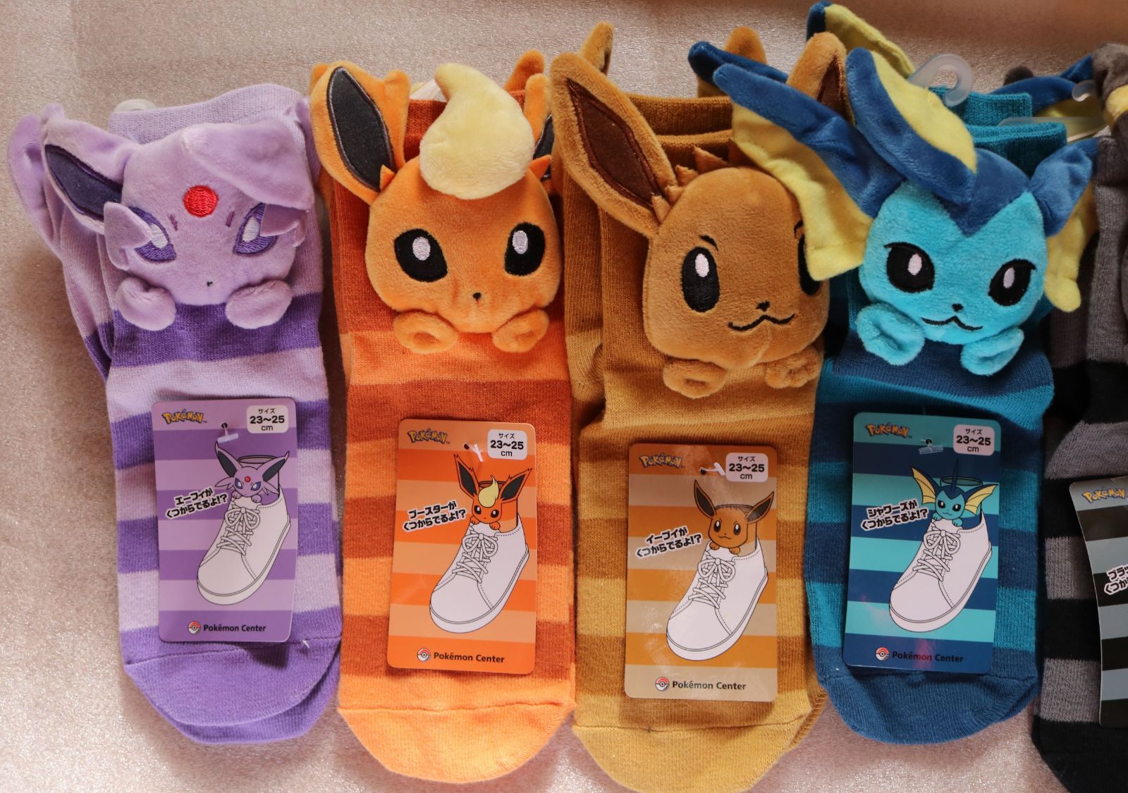 e ポケモン イーブイズ マスコット付き 6種類 ショートソックス