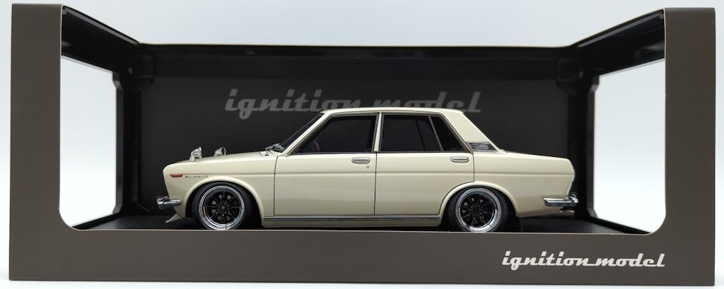 ignition model 1|18 Datsun Bluebird SSS 510 White IG0618