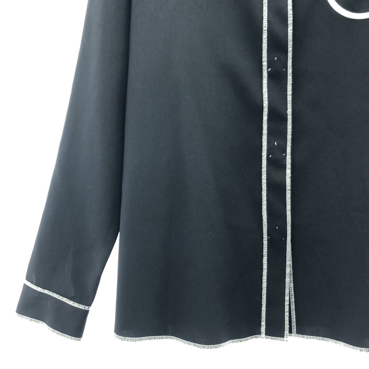 soduk / スドーク | circle pocket shirt サークルポケット シャツ | ブラック/ホワイト | レディース soduk / スドーク | circle pocket shirt サークルポケット