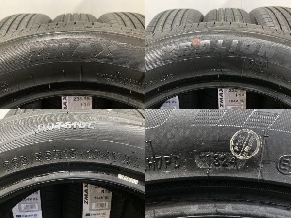 新品】札幌発 引取可 2024年製 ZMAX ZEALION 235/55R18 104V 18インチ