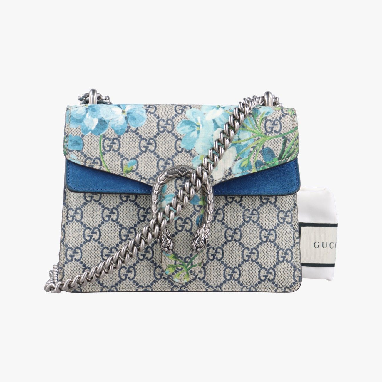グッチGucciディオニュソス ベージュ×ブルー×マルチ PVCコーティングキャンバス × スエード 421970 G020580128