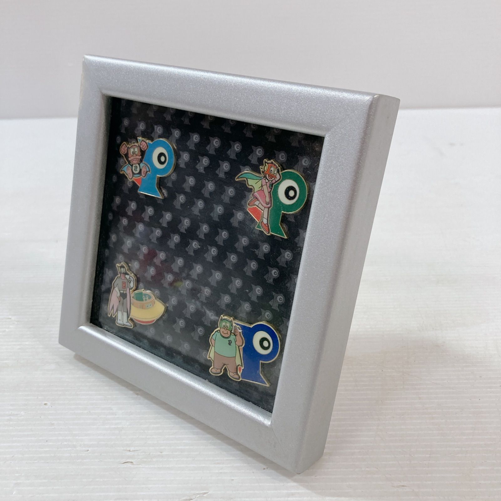 藤子不二雄 パーマン ピンバッジ 4種セット 昭和 レトロ 額入り