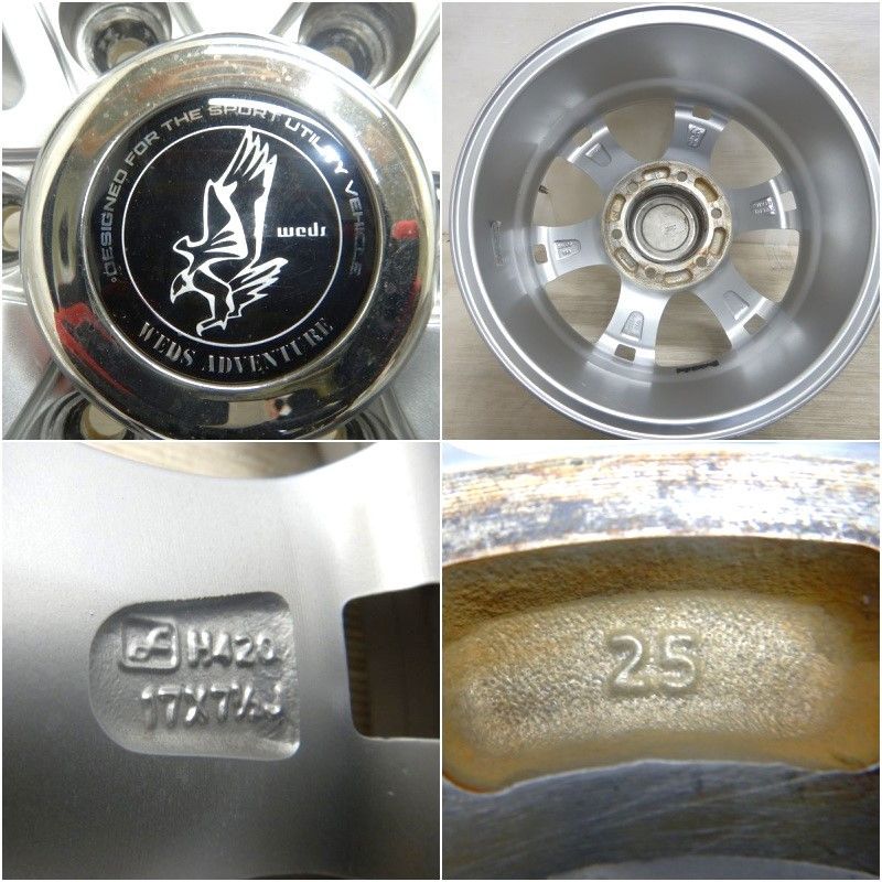 美品！Weds KEELER 17インチアルミホイール 4本！ランクル・サーフ等 楽天市場】中古 17インチ アルミ Weds ウェッズ キーラー 4本