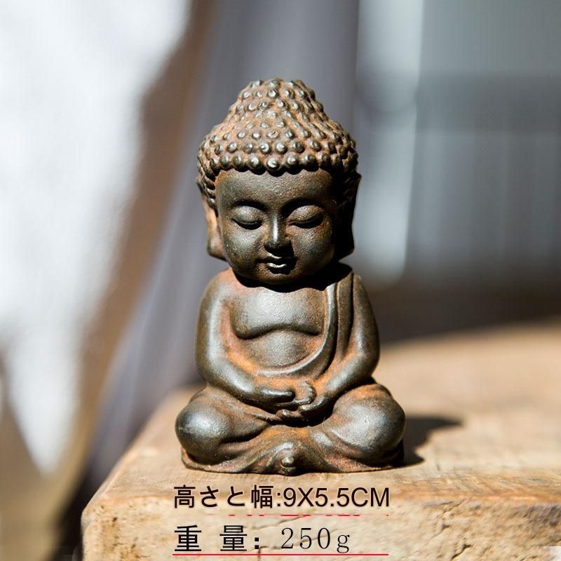 釈迦仏像 鉄製 開運 風水 重厚 極細工 装飾品 工芸品 美術品 置物 仏教美術 仏像 三宝仏 銅製 仏像 彫刻 置物 開運 風水 工芸品