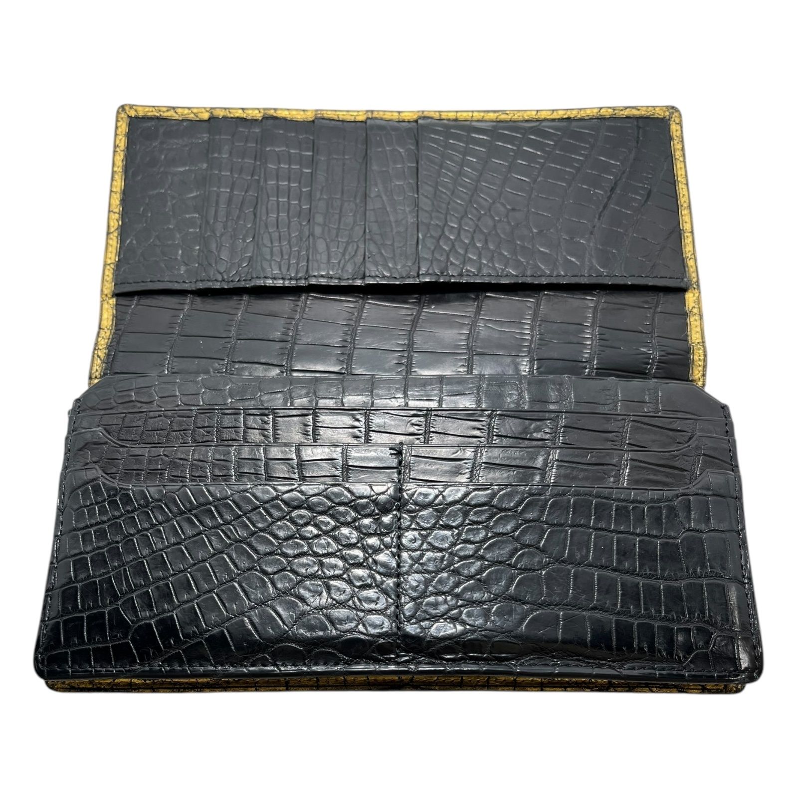 KAZARIHAKU (カザリハク) LEATHER レザー クロコダイル 無双 長財布