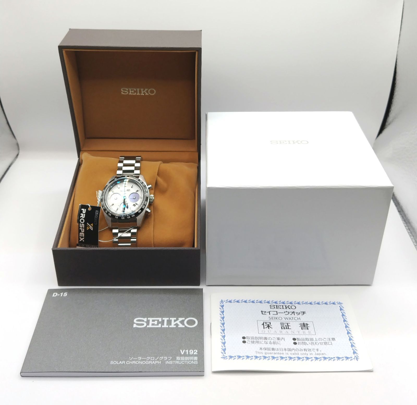 未使用品】SEIKO セイコー PROSPEX プロスペックス SBDL085 V192-0AF0 スピードタイマー ソーラークォーツ クロノグラフ  白文字盤 メンズ SPEEDTIMER 10気圧防水 タキメーター スクリューバック - メルカリ