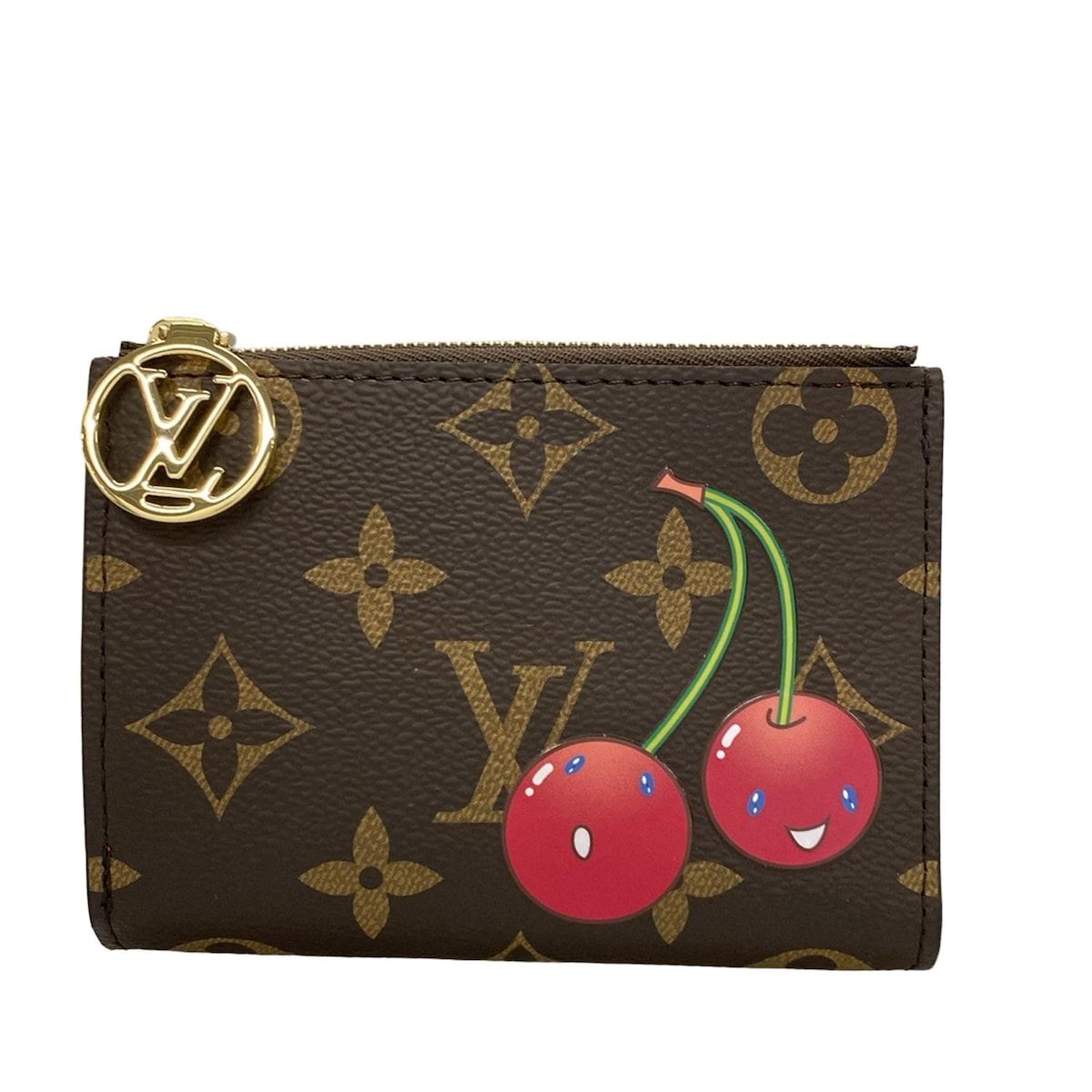 LOUIS VUITTON ルイヴィトン 2つ折り財布 モノグラムチェリー LV × TM ポルトフォイユ リサ M13420 -