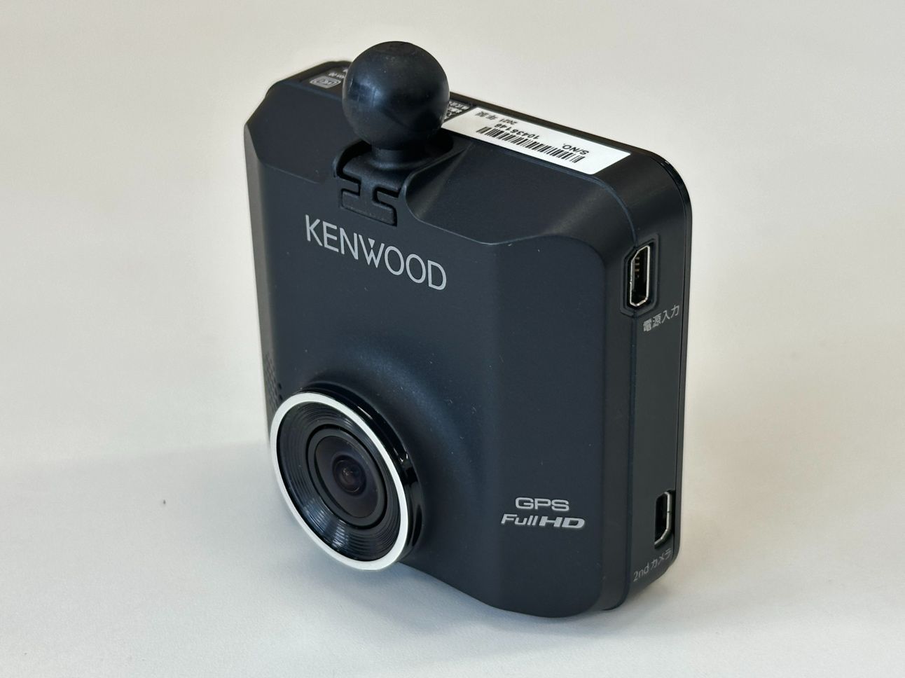 KENWOOD スタンドアローン型 前後撮影対応 2カメラドライブレコーダー