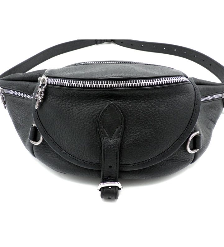 クロムハーツ CHROME HEARTS 1 SNAT PACK スナットパック レザー ウエスト ボディ バッグ 44330