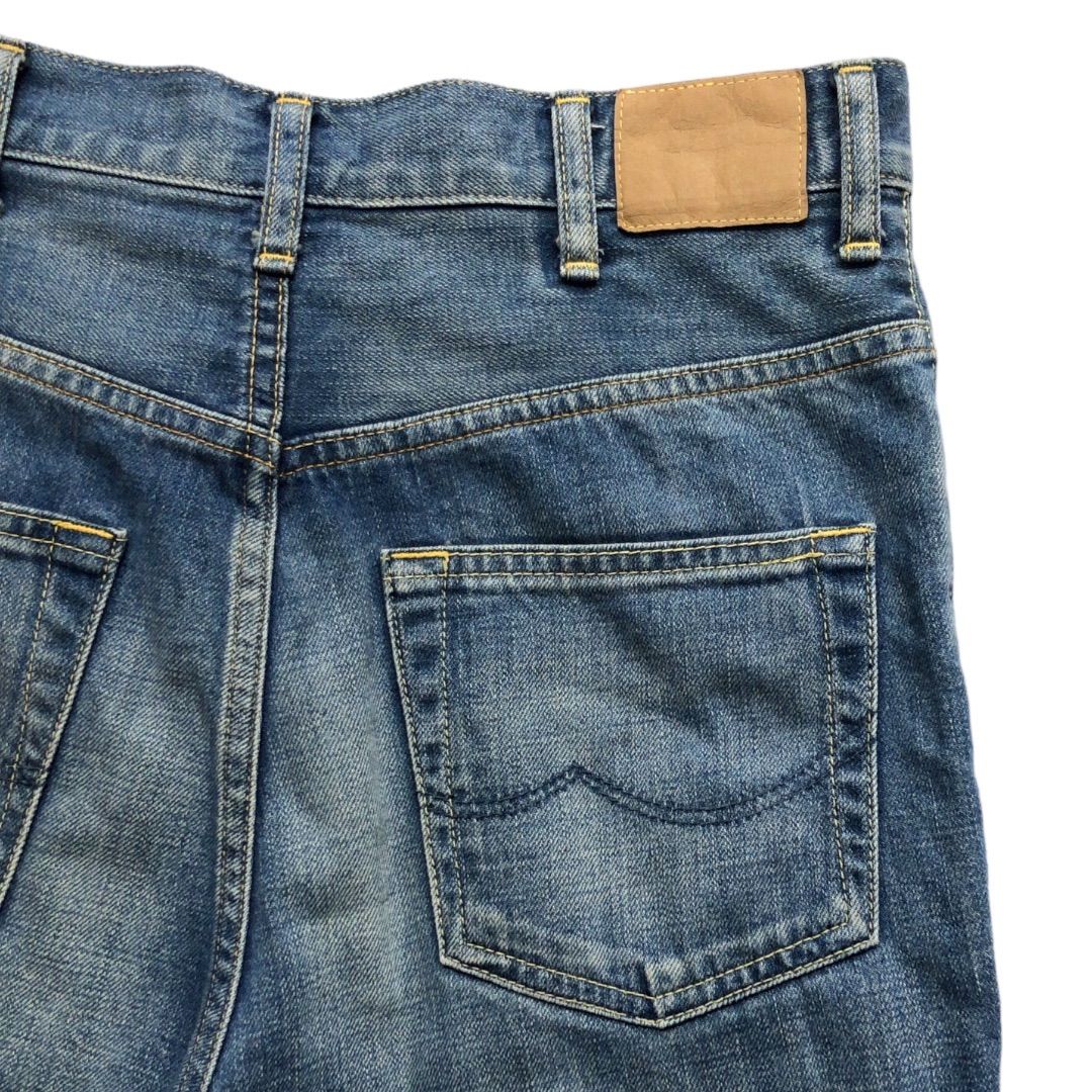 中古品】caqu サキュウ サルエル デニム ストレート パンツ ジーンズ 