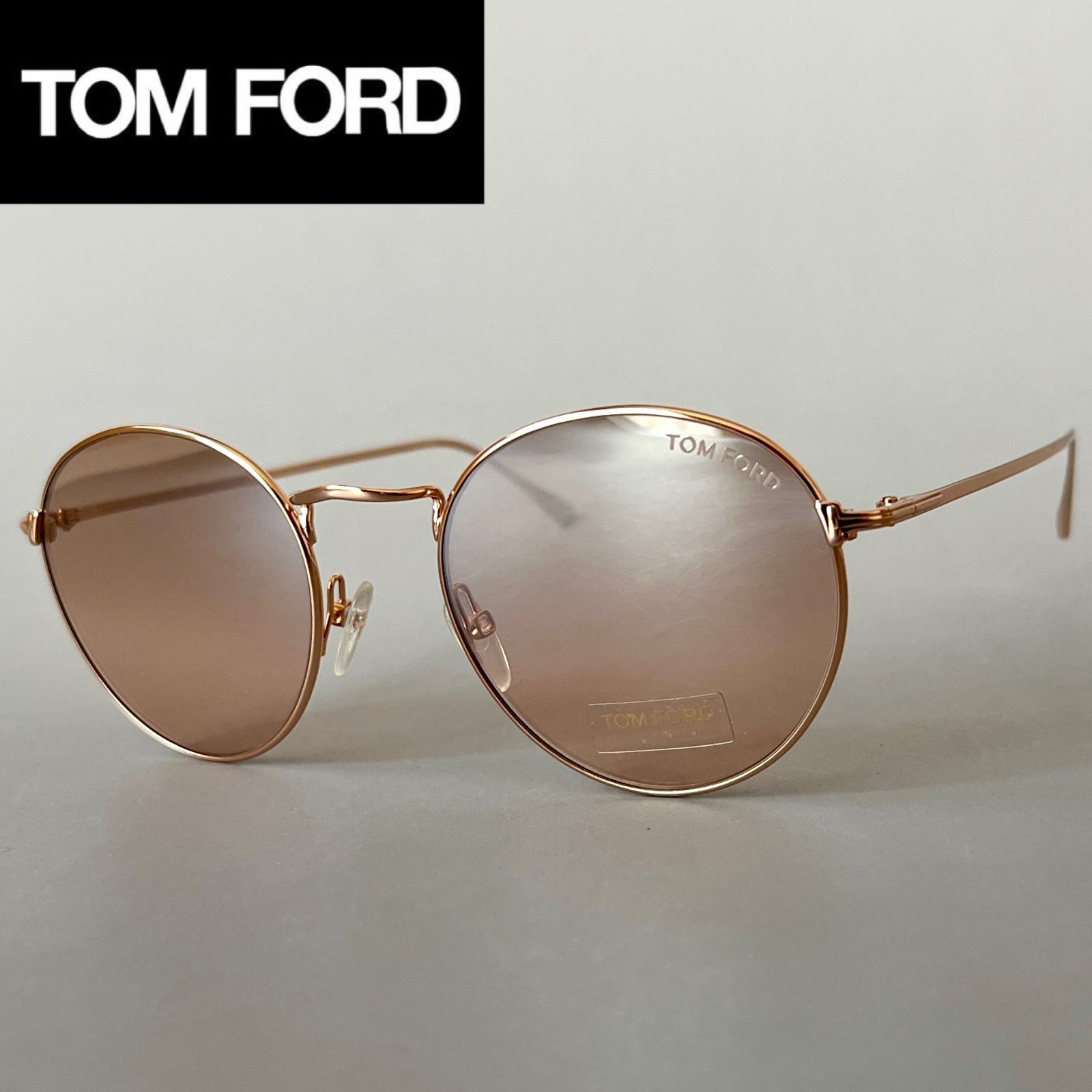 トムフォード サングラス ラウンド TOM FORD ゴールド ピンク 新品 メンズ レディース UVカット 金 丸形 おしゃれ - メルカリ