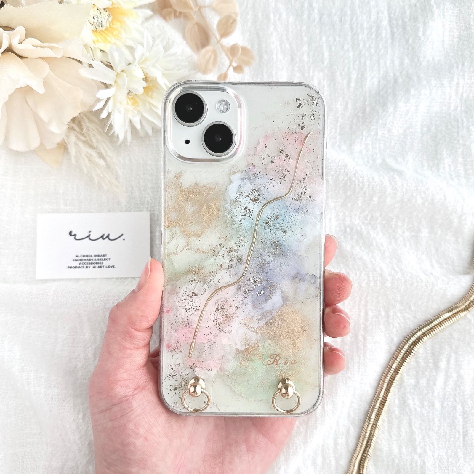 花陽のスマホケース Lilac スマホケース キンモクセイ/紫陽花 | Coeur