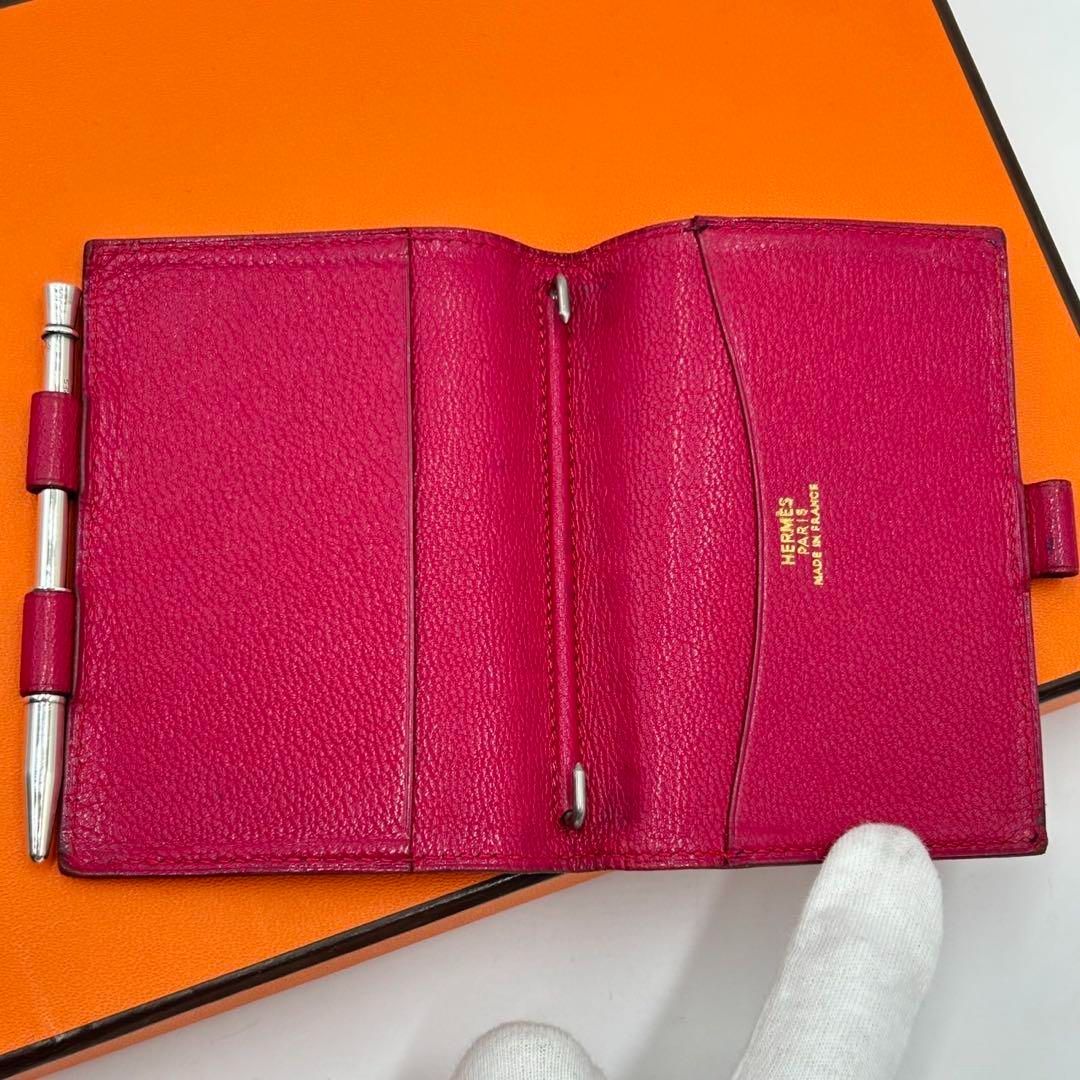 エルメス✨HERMESアジェンダPM シャーペン付き　手帳カバー ❣️HERMES❣️エルメスアジェンダPM手帳カバー•シャーペン【美