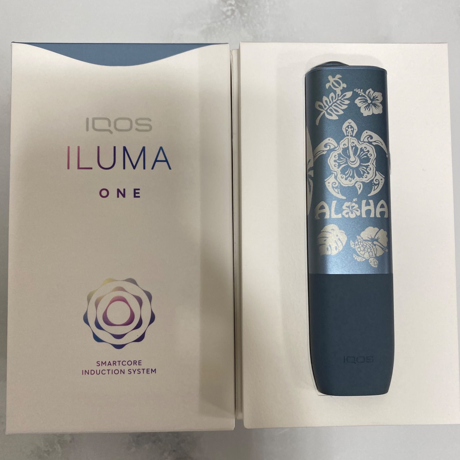 iQOS ILUMA ONE アイコス イルマ ワン ハイビスカス ホヌ レーザー加工 ...