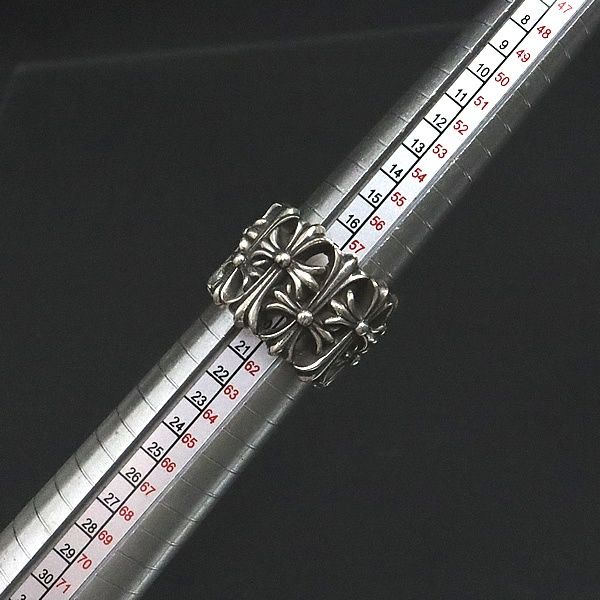 【インボイス付属/美品】Chrome Hearts セメタリーリング SV925 CHROME HEARTS 銀座店 クロムハーツ インボイス付き セメタリー