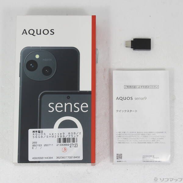 中古品〕 AQUOS sense9 256GB ブラック SH-M29 SIMフリー【305