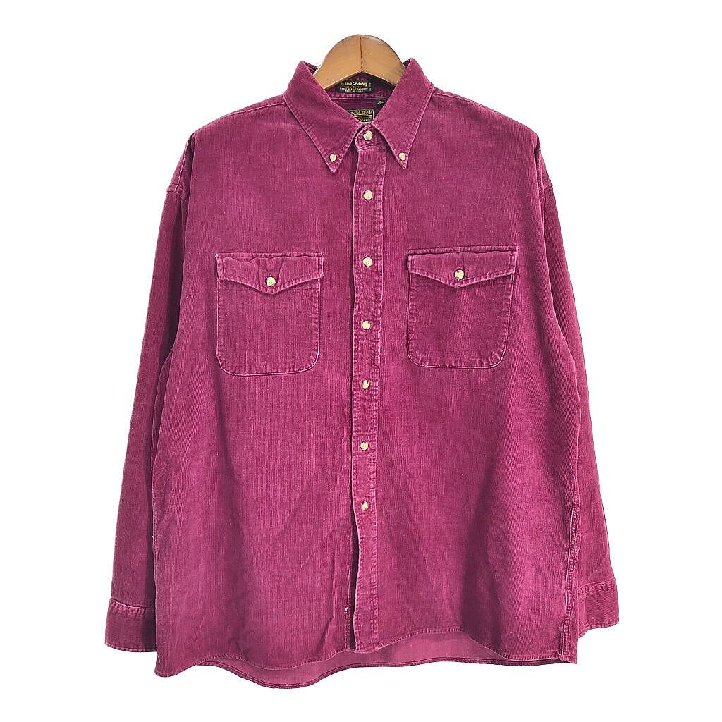 90s Eddie Bauer コーデュロイ　シャツ　古着 90年代 Eddie Bauer エディーバウアー ボタンダウン