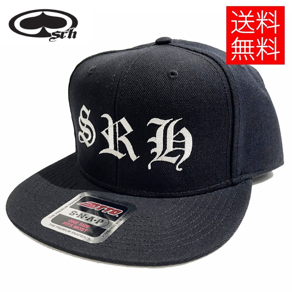 【送料無料】SRH OLD-E スナップバックキャップ ブラック 帽子 SNAPBACK CAP Black Supprt Radical Habit エスアールエイチ ストリートファッション