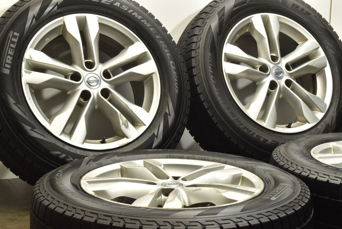 スタッドレス ニッサン T31 エクストレイル 純正 17in 7J 40 PCD114.3 ピレリ アイスアシンメトリコプラス 225 65R17 交換用