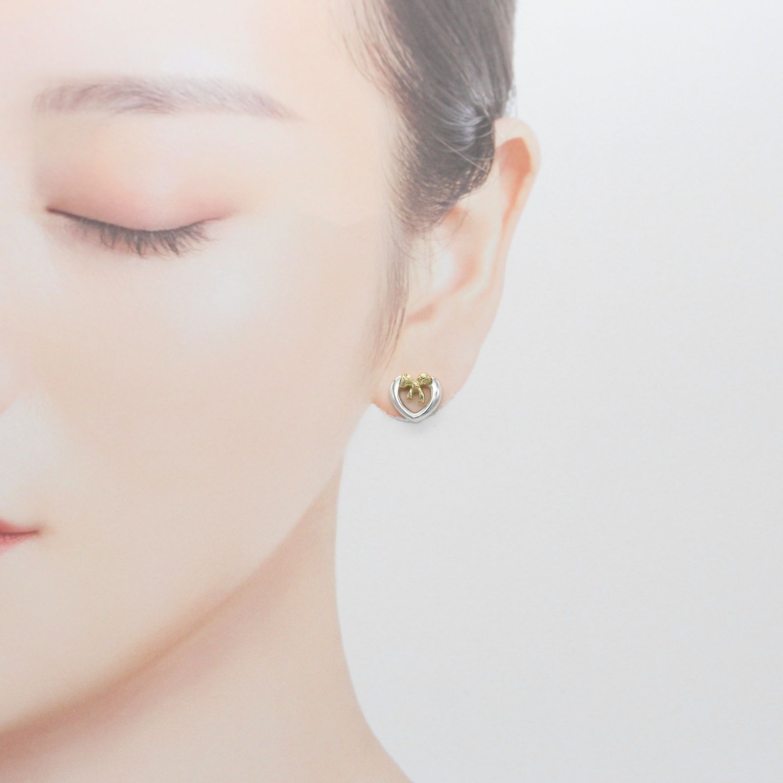 極美品 片耳】ティファニー TIFFANY&CO. ハートリボン ピアス SV925 