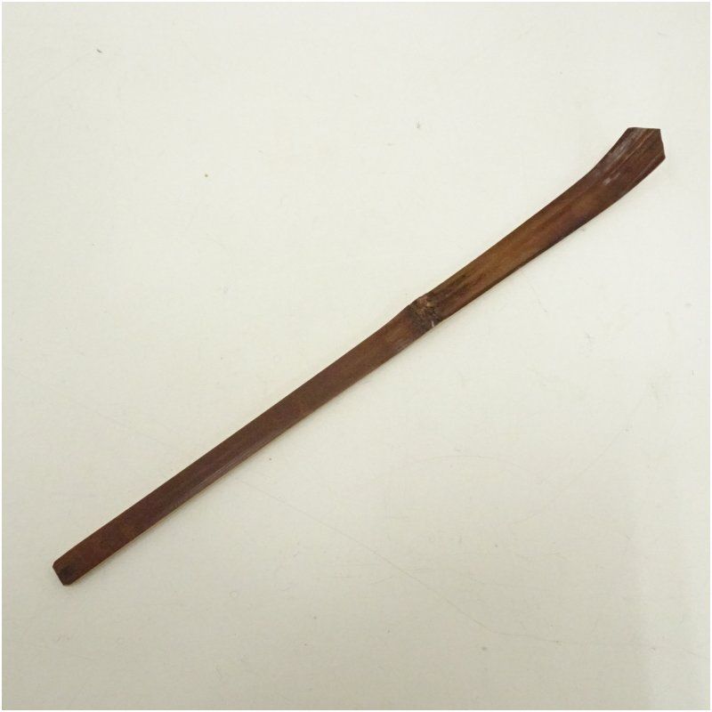竹茶杓（銘：山里）（大徳寺 細合喝堂書付）（共箱） 茶道