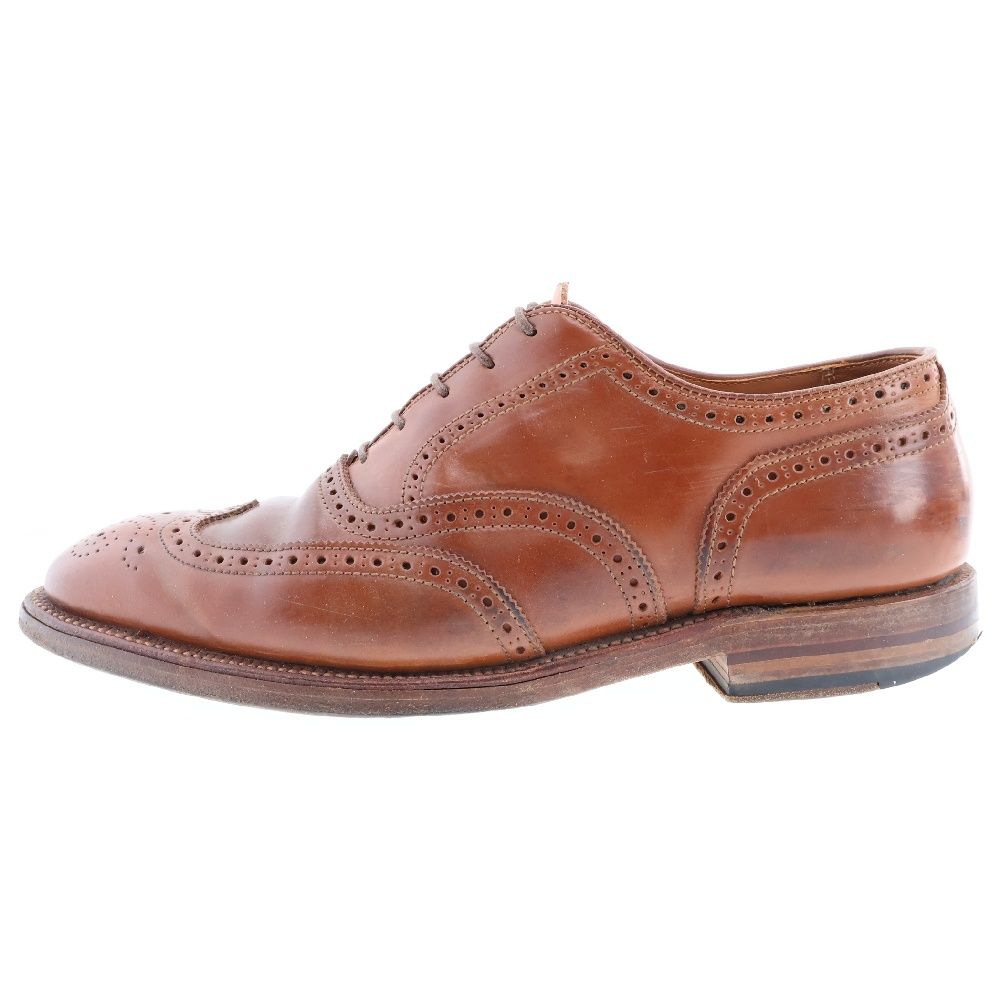 Alden (オールデン) ウイスキーコードバン ウイングチップ バルモラル レザー ドレスシューズ ブラウン 97285